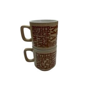 Set of Vintage Mom & Dad Mugs